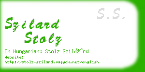 szilard stolz business card